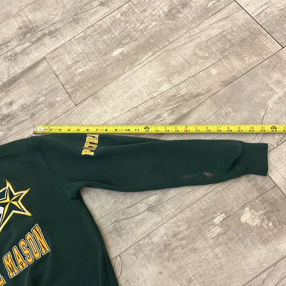 George‎ Mason University Patriots Sewn Letter Hoodie Pullover Sweatshirt Mens M